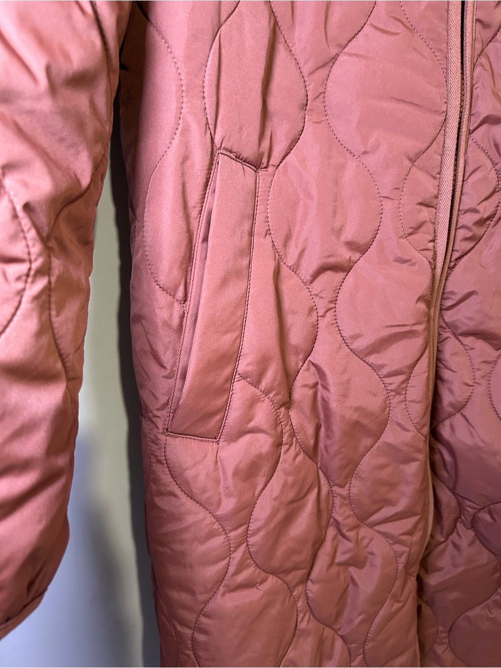 Quince Featherless Quilted Puffer Long Coat Redwood Brown S NWT - Picture 2 of 5
